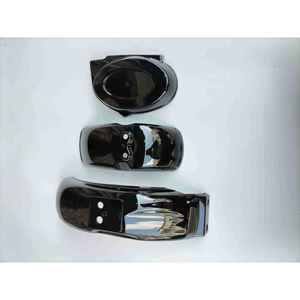 Garde-boue de moto pour enfants MONKY Little Golden Boy, pièces en plastique avant et arrière avec motif petit singe pour motos pour enfants - Product Image 2