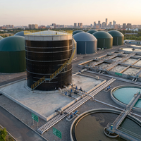 Réservoir de digestion biogaz boulonné en acier inoxydable SS304/SS316L |   Pas de soudure sur site |    100-12000m³ |   Résidus agricoles et fumier |   Directement de l'usine