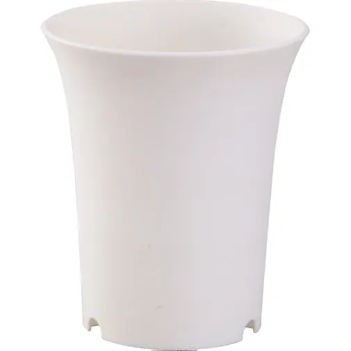 2023 New Design Round Mini Pot Greenhouse Garden Planting Pot White flower pot Plastic Vase