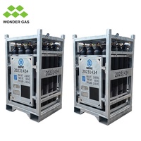 Support de stockage pour bouteilles d'hydrogène, support pour 16 bouteilles de gaz, support pour bouteilles d'azote, lot