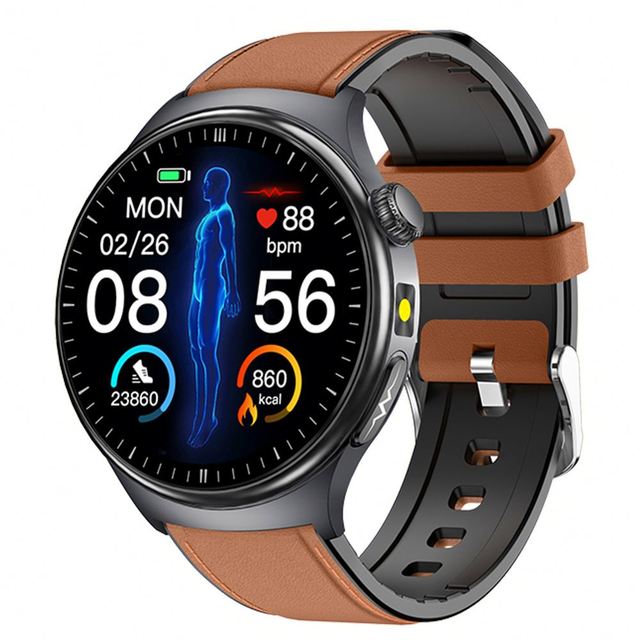 ERON TK27 Health Smart Watch ECG Monitoring 1.43inch Amoled Screen IP68 Waterproof Blood Pressure Sports Smartwatch for Elderly