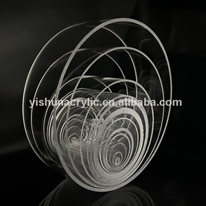 Tubo de cilindro acrílico de plástico transparente de 8-500mm de diámetro al por mayor de fábrica de Guangzhou para iluminación de exhibición de muebles - Product Image 2