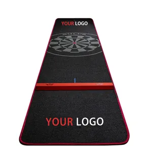 Wholesale price for indoor dart mat polyester logo floor mat for club