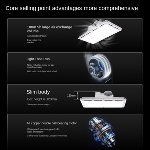Chimenea Eléctrica Dos en Uno con Iluminación LED Integrada Silenciosa y Protección Contra Sobrecalentamiento para Uso Doméstico en Baño y Cocina - Product Image 2