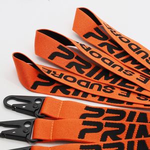 Custom Embroidered Car <b>Key</b> Holder Metal Hook Outdoor Keychain <b>Lanyard</b> Heavy Duty Thick Jacquard Woven <b>Lanyards</b> - Product Image 3