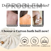 Nouveau produit : Éponge de bain exfoliante en coton et ramie 100 % naturel, en forme de fleur, générateur de mousse, en vrac, simple