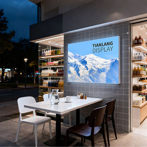 Caja de Luz LED Publicitaria de Aluminio con Iluminación Lateral, Vista de 360 Grados, Base Opcional, Portátil, Resistente al Polvo, para Centros Comerciales - Product Image 2