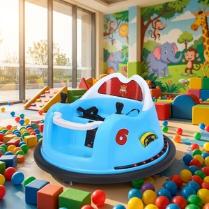 <span class=keywords><strong>Voiture</strong></span> tamponneuse électrique pour enfants, télécommandée, éducative, double propulsion, avec musique et éclairage, quatre roues motrices - Product Image 4