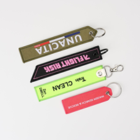 Porte-clés en tissu personnalisé avec logo, en polyester jacquard, pour banques, événements financiers et de sécurité, approuvé SGS