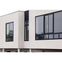 Fenêtre coulissante extérieure AS2047 avec cadre en aluminium et double vitrage, 3 rails, fenêtre en aluminium à double vitrage coulissante