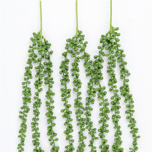 Guirnalda de Perlas Artificiales Wen Hope de 80 cm, Verde, de Plástico, para Decoración de Paredes - Product Image 1