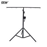 Soporte de Iluminación Ajustable de Una o Dos Capas GEVV Firm de 3 m/4,5 m, Soporte para Luces LED para Escenarios de Bodas y Eventos
