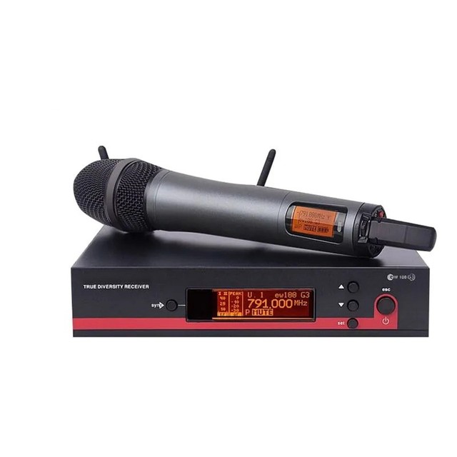 EW100 G3 Wireless Microphone with Two Units, Stage Performance, Singing and Wedding Professional E835 Microphone