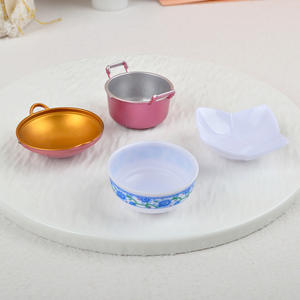 ของเล่นอาหารจิ๋ว, ชามและจานจำลองขนาดเล็ก, ของเล่นบ้านตุ๊กตาสำหรับทำเอง, ของเล่นจำลองชุดอาหารและของเล่นครัวจิ๋ว - Product Image 3