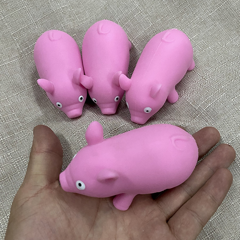 Розовая свинка для удаления скуки и распаковки