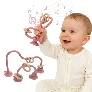 <span class=keywords><strong>Jouet</strong></span> <span class=keywords><strong>pour</strong></span> bébé en silicone sans BPA, 0-12 mois, jouets éducatifs Montessori <span class=keywords><strong>pour</strong></span> enfants avec ventouses - Product Image 4