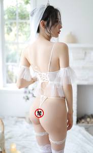 Robe <span class=keywords><strong>de</strong></span> mariée blanche Boutique <span class=keywords><strong>2022</strong></span> Sous-vêtements sexy pour femmes Robe <span class=keywords><strong>de</strong></span> mariée élégante Uniforme Tentation Vente en gros Robe <span class=keywords><strong>de</strong></span> mariée blanche - Product Image 5