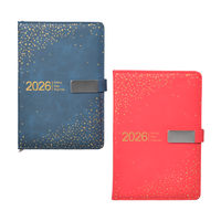Carnet de notes à fermoir en métal pour journal intime, pages lignées épaissies, fabrication en petites séries