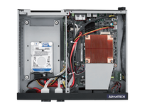 Computadora Integrada Advantech EPC-T3285, Vista Frontal, Vista Trasera, Vista Interna, Chasis Mini-ITX Delgado de 1U con una Ranura de Expansión, en Stock