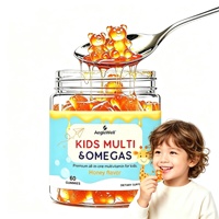 OEM Aeglewell Gummies multivitaminés Omegas pour enfants, saveur miel, 60 unités, favorisent la santé du cerveau et des os des enfants et la vitalité quotidienne