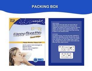Bandes nasales pour le ronflement Bandes nasales adhésives sensibles à la pression améliorées avec OEM non tissé respirant - Product Image 5