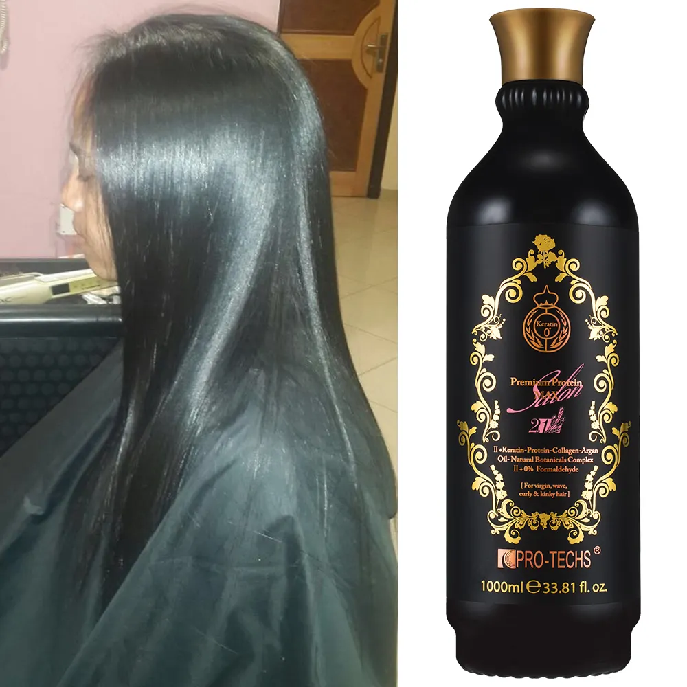 Salon use 2.1 version pro-techs keratin 0+ Premium Protein Max for curly and kinky hair