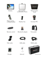Vente chaude 22 pouces Portable téléprompteur moniteur Kit professionnel grand écran Vlogging équipement haut-parleur support diffusion en direct