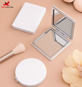 Double-sided 1x/2x Magnifying Folding Mini Portable Pocket Compact Travel <b>Foldable</b> Small Makeup <b>Mirror</b> GZ RTS Bulk Mixed Order - Product Image 1