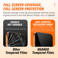 Protection d'écran en verre trempé anti-statique résistant aux chocs 9H pour Samsung Z Fold 8 Ultra HD Clair Couverture complète Sans bulles