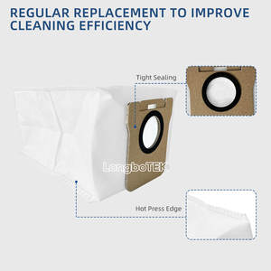 Xiaomi Robot <span class=keywords><strong>Vacuum</strong></span> x20 <span class=keywords><strong>Plus</strong></span> apto para <span class=keywords><strong>X10</strong></span> +/ X20 +/ X20 <span class=keywords><strong>Plus</strong></span> cepillo lateral de rodillo principal filtro Hepa almohadilla de tela de mopa piezas de bolsa de polvo - Product Image 6
