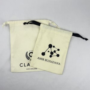 Wholesale 100% Organic Cotton Muslin Bag Customized Mini Canvas <b>Drawstring</b> Dust Bag Natural Cotton Gift Jewelry <b>Pouch</b> - Product Image 3