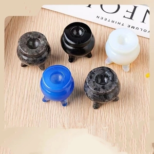 Vente en gros de pierres précieuses de guérison naturelles sculptées à <span class=keywords><strong>la</strong></span> main encensoir en cristal de <span class=keywords><strong>poche</strong></span> pour cadeaux de décoration intérieure - Product Image 5