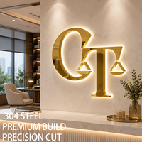 Enseigne LED personnalisée, enseigne 3D, panneau rétroéclairé, lettres alphabétiques pour devanture de magasin et mur d'entreprise