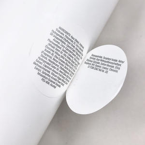 Etichette impermeabili in vinile a tre strati con Logo personalizzato tondino adesivo multistrato etichette adesive per cosmetici - Product Image 1