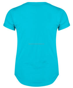 Camiseta con dobladillo curvado para mujer, camiseta informal de alta calidad, precio al por mayor con servicio de impresión personalizado, diseño OEM - Product Image 4