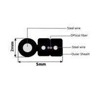 TIANJI TECHNOLOGY Kualitas Tinggi 12Core GJYXCH/Gg657a1 Drop Kabel Ftth/Kabel Serat Optik dengan Drum Kayu