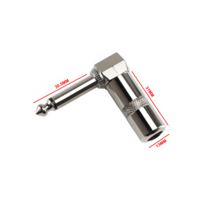 Phích Cắm Mono/Stereo 1/4 Inch <span class=keywords><strong>TRS</strong></span>/TS Cắm Góc Phải Cho Guitar Và Cáp Vá - Product Image 2