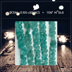 ลูกปัดหินอะมาโซไนต์สีเขียวธรรมชาติ ขนาด 20 ซม./เส้น รูปทรงหัวใจเหลี่ยมเพชรพลอย ขนาด 10 มม. สำหรับทำเครื่องประดับ DIY สร้อยข้อมือ สร้อยคอ - Product Image 3