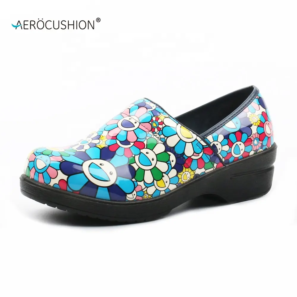 AEROCUSHION customized women kitchen garden shoes comfort nursing shoes clogs hospital