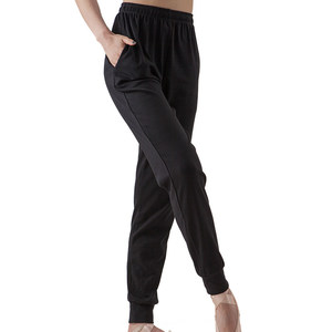 Pantaloni da ballo neri larghi da donna BX3025, modello <span class=keywords><strong>carrot</strong></span>, con elastico alla caviglia, casual, per allenamento di danza e pratica di balletto - Product Image 5