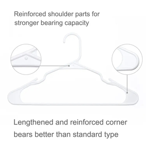 Perchas de Plástico Negras Super Resistentes para Trajes, Perchas de Ropa de Alta Calidad Premium para Uso en Armarios - Product Image 3