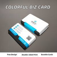 Carte de visite personnalisée avec logo, papier d'art laminé 300g, conception gratuite, impression couleur recto verso, promotion