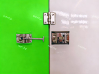 Conteneur de stockage portable d'extérieur avec porte battante, unité en acier à assembler pour la construction et l'atelier