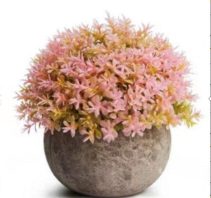 Falso fiore erba palla plastica Bonsai fiori artificiali simulazione pianta verde ripristino modi antichi arredamento per la casa - Product Image 5