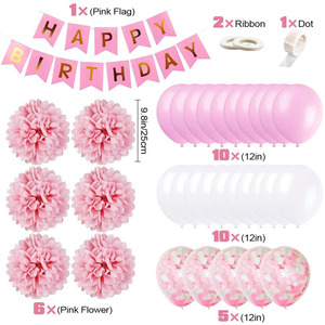 Set de Globos de Papel con Diseño de Cola de Pez, Globos de Látex Rosa, Decoración para Fiestas de Cumpleaños - Product Image 2