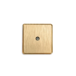Manufacture VBQN Thin Golden Sensor Grey Satellite <strong>TV</strong> <strong>Data</strong> Wall <strong>Socket</strong> <strong>Electric</strong> Supplies Antenna Outlet for Home Hotel <strong>Electric</strong> - Product Image 1