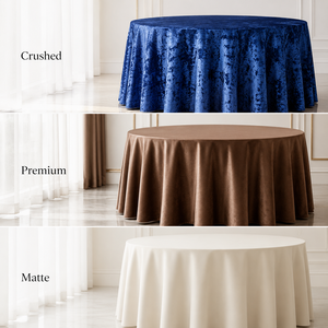 Wholesale Italian Velvet Round Tablecloth Serged Edge Luxury <b>Table</b> Cover for Hotel Banquet Wedding Event - Product Image 1