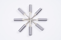 Fraiseuse CNC portative de précision, robuste, à double tranchant, 2 flûtes, en carbure de tungstène HRC 65, queue en titane