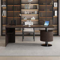 Bureau italien minimaliste haut de gamme bureau en bois massif moderne minimaliste étude Designer Style bureau bureau maison