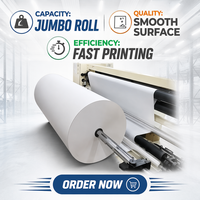 Papier de sublimation à séchage rapide très vendu, 40 g/m², papier de transfert à pelage à chaud, rouleau jumbo